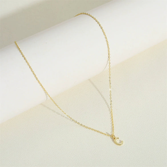 Wholesale Necklace Copper Ochain Electroplating Letters Numbers Text Pendant For Women