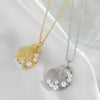 Wholesale Necklace Copper Pearl Starfish Shell Little Fresh Electroplating Unisex