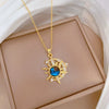 Wholesale Necklace Copper Pendant Stainless Steel Chain Geometric Cartoon Style