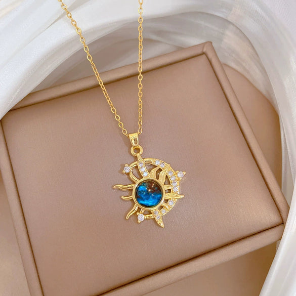 Wholesale Necklace Copper Pendant Stainless Steel Chain Geometric Cartoon Style