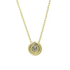 Wholesale Necklace Copper Plated Geometric Round Hollow Pendant With Letters Numbers Text Electroplating