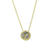 Wholesale Necklace Copper Plated Geometric Round Hollow Pendant With Letters Numbers Text Electroplating