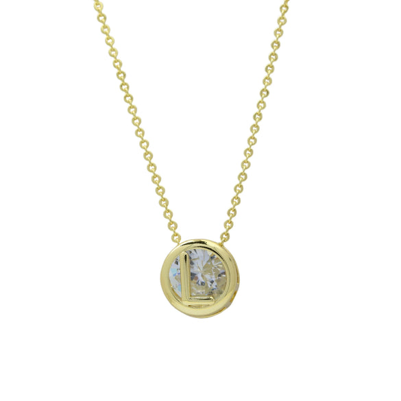 Wholesale Necklace Copper Plated Geometric Round Hollow Pendant With Letters Numbers Text Electroplating