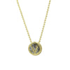 Wholesale Necklace Copper Plated Geometric Round Hollow Pendant With Letters Numbers Text Electroplating