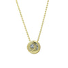 Wholesale Necklace Copper Plated Geometric Round Hollow Pendant With Letters Numbers Text Electroplating