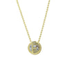 Wholesale Necklace Copper Plated Geometric Round Hollow Pendant With Letters Numbers Text Electroplating