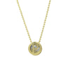 Wholesale Necklace Copper Plated Geometric Round Hollow Pendant With Letters Numbers Text Electroplating