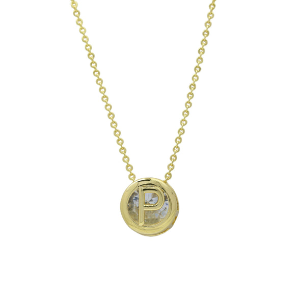 Wholesale Necklace Copper Plated Geometric Round Hollow Pendant With Letters Numbers Text Electroplating