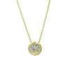 Wholesale Necklace Copper Plated Geometric Round Hollow Pendant With Letters Numbers Text Electroplating