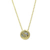 Wholesale Necklace Copper Plated Geometric Round Hollow Pendant With Letters Numbers Text Electroplating