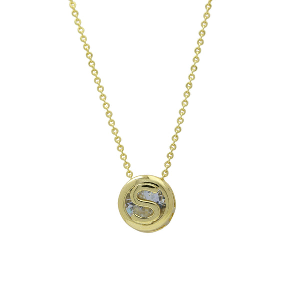 Wholesale Necklace Copper Plated Geometric Round Hollow Pendant With Letters Numbers Text Electroplating