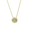 Wholesale Necklace Copper Plated Geometric Round Hollow Pendant With Letters Numbers Text Electroplating
