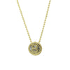 Wholesale Necklace Copper Plated Geometric Round Hollow Pendant With Letters Numbers Text Electroplating