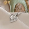 Wholesale Necklace Copper Plated Gold Zircon Geometric Love Pendant Simple Light Luxury Style For Female