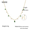 Wholesale Necklace Copper Plated With Real Gold Geometric Style Electroplating For Women