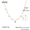 Wholesale Necklace Copper Plated With Real Gold Geometric Style Electroplating For Women