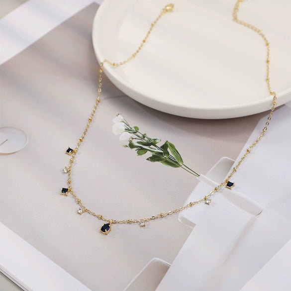 Wholesale Necklace Copper Plated With Real Gold Geometric Style Electroplating For Women