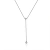 Wholesale Necklace Copper Plated With Real Gold Geometric Style Inlaid Zircon Tassel Pendant For Women