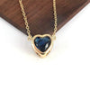 Wholesale Necklace Copper Retro Style Heart Shape Inlaid Zircon Water Wave Chain Jewelry For Women