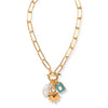 Wholesale Necklace Copper Retro Style Star Love Pendant Electroplating