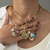 Wholesale Necklace Copper Retro Style Star Love Pendant Electroplating