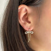 Wholesale Necklace Copper Snake Bone Chain Bow Bead Pendant Titanium Steel Vacuum Electroplated