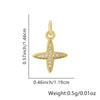Wholesale Necklace Copper Star Pendant Electroplated Inlaid Zircon Accessories For Women