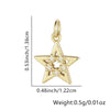 Wholesale Necklace Copper Star Pendant Electroplated Inlaid Zircon Accessories For Women