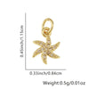 Wholesale Necklace Copper Star Pendant Electroplated Inlaid Zircon Accessories For Women