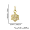 Wholesale Necklace Copper Star Pendant Electroplated Inlaid Zircon Accessories For Women