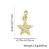 Wholesale Necklace Copper Star Pendant Electroplated Inlaid Zircon Accessories For Women