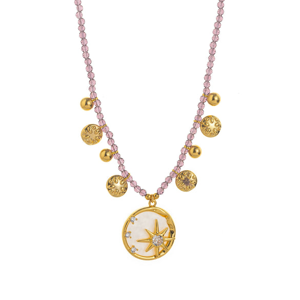 Wholesale Necklace Copper Star Shape Oil Dripping For Women