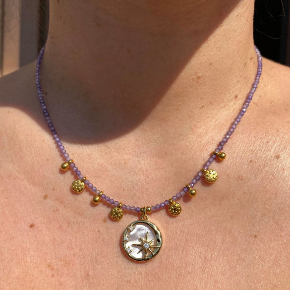 Wholesale Necklace Copper Star Shape Oil Dripping For Women