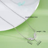 Wholesale Necklace Copper Titanium Steel Geometric Angel Wings Love Creative Light Luxury Electroplating Mixed Gemstone Inlay For Women