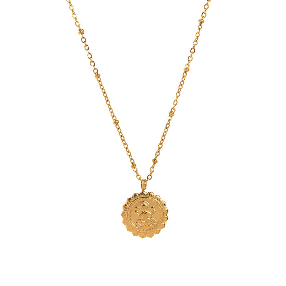 Wholesale Necklace Copper Titanium Steel Geometric Vintage Cross Pendant Electroplating O Chain
