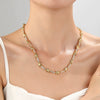 Wholesale Necklace Copper Xshaped Inlay Zircon