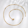 Wholesale Necklace Copper Zinc Alloy Sequined Side Chain Electroplated For Women