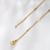 Wholesale Necklace Copper Zinc Alloy Sequined Side Chain Electroplated For Women