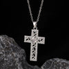Wholesale Necklace Copper Zircon Electroplated Real Gold Geometric Cross Pendant For Women