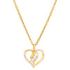 Wholesale Necklace Copper Zircon Electroplating Geometric Heart Shape For Women