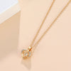 Wholesale Necklace Copper Zircon Electroplating Geometric Heart Shape For Women