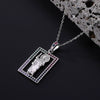 Wholesale Necklace Copper Zircon Geometric Electroplating Pendant For Ladies