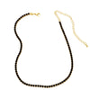 Wholesale Necklace Copper Zircon Geometric Hiphop Style Electroplating