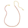 Wholesale Necklace Copper Zircon Geometric Hiphop Style Electroplating