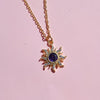 Wholesale Necklace Copper Zircon Geometric Retro Literature And Art Style With Diamond Inlay