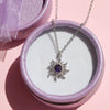 Wholesale Necklace Copper Zircon Geometric Retro Literature And Art Style With Diamond Inlay
