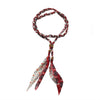 Wholesale Necklace Fabric Hand Woven Geometric Rice Beads