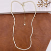 Wholesale Necklace Fresh Water Pearl Copper Gold Injection Process Geometric Vintage Irregular Rice Beads Handmade