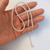 Wholesale Necklace Fresh Water Pearl Copper Gold Injection Process Geometric Vintage Irregular Rice Beads Handmade
