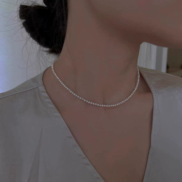Wholesale Necklace Freshwater Pearl Copper Handmade Fashion Natural Style For Women